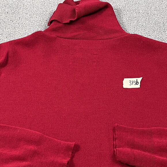 Vintage Le Tigre Sweater Adult Large Red Turtle Neck Sweatshirt Casual Men's - Picture 15 of 15
